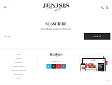 Tablet Screenshot of jenisisnewyork.com